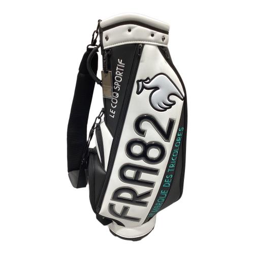 le coq sportif (ルコックスポルティフ) キャディバッグ QQBXJJ06 ブラック×ホワイト