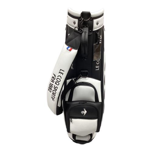 le coq sportif (ルコックスポルティフ) キャディバッグ QQBXJJ06 ブラック×ホワイト