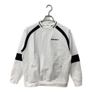 sy32 by sweet years (エスワイサーティトゥバイスィートイヤーズ) 長袖 ゴルフウェア(トップス) SYG-24A047 STORM FLEECE CREW・2024年秋冬モデル メンズ SIZE L ホワイト