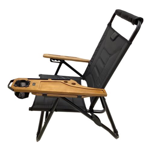 AS2OV (アッソブ) アウトドアチェア ブラック ハイバックリクライニングローローバーチェア