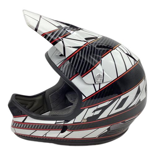 FOX (フォックス) ランページ サイクル用ヘルメット SIZE M ホワイト×ブラック ダウンヒル用ヘルメット