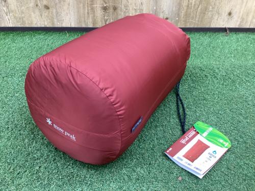 Snow peak (スノーピーク) 封筒型シュラフ(ダウン) BDD-102 ストレージバッグ付 セパレートオフトン 1200