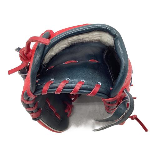 Wilson (ウィルソン) ワナビーヒーロー 軟式グローブ RHI86H ケース付 レッド×ネイビー