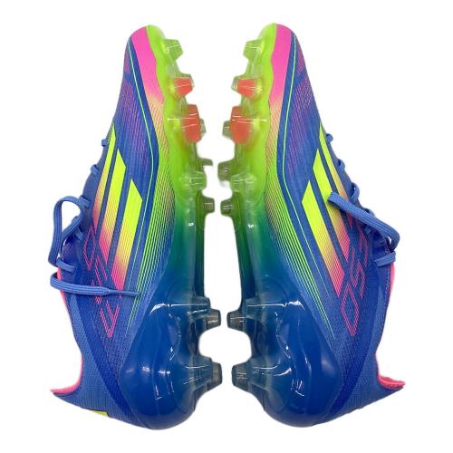 adidas (アディダス) F50 ELITE HG/AG ジャパン サッカースパイク IE1283 ブルー×ピンク SIZE 26.5cm
