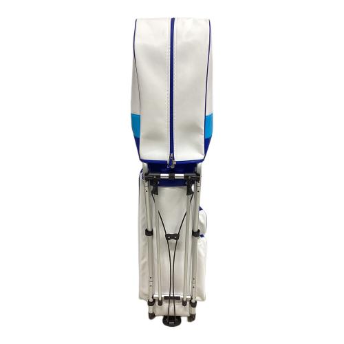 MIZUNO (ミズノ) キャディバッグ 5LJC2227 4口 9.5型 ホワイト×ブルー Tour FRAME WALKER