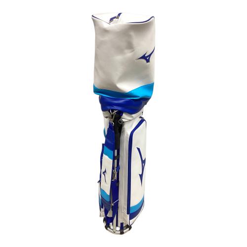 MIZUNO (ミズノ) キャディバッグ 5LJC2227 4口 9.5型 ホワイト×ブルー Tour FRAME WALKER