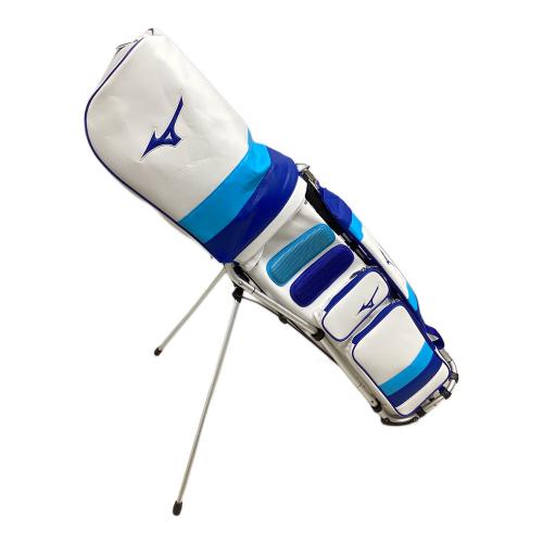 MIZUNO (ミズノ) キャディバッグ 5LJC2227 4口 9.5型 ホワイト×ブルー Tour FRAME WALKER