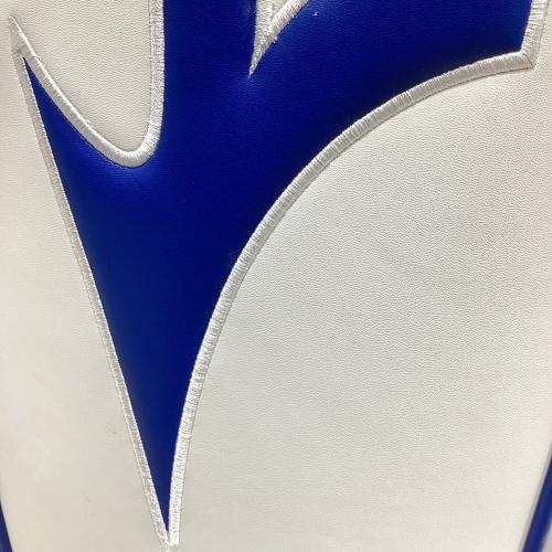 MIZUNO (ミズノ) キャディバッグ 5LJC2227 4口 9.5型 ホワイト×ブルー Tour FRAME WALKER