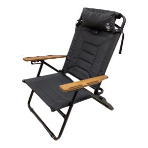 AS2OV (アッソブ) アウトドアチェア ブラック ハイバックリクライニングローローバーチェア