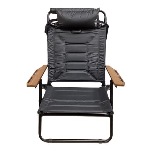 AS2OV (アッソブ) アウトドアチェア ブラック ハイバックリクライニングローローバーチェア