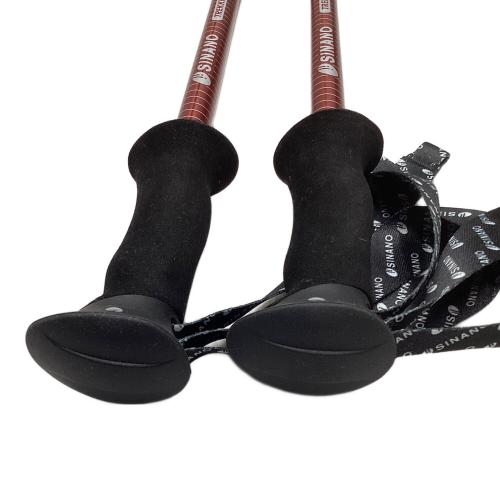 SINANO (シナノ) トレッキングポール 90-115cm レッド×ブラック トレッキングポール AL 115