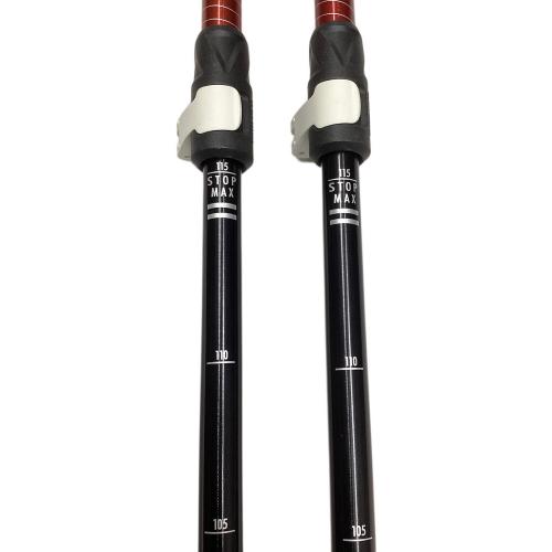 SINANO (シナノ) トレッキングポール 90-115cm レッド×ブラック トレッキングポール AL 115
