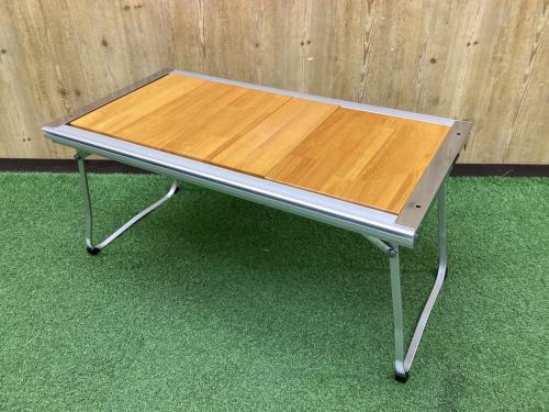 Snow peak (スノーピーク) アウトドアテーブル CK-080R シルバー×ブラウン エントリーIGT