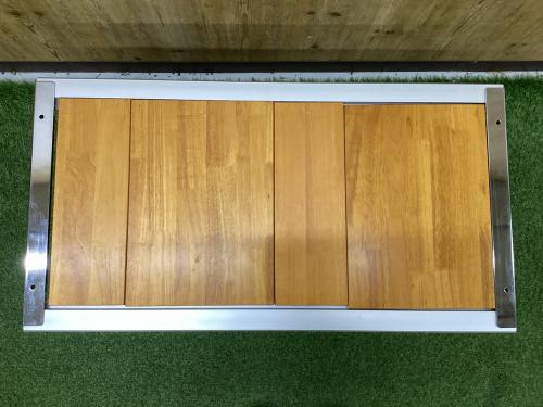 Snow peak (スノーピーク) アウトドアテーブル CK-080R シルバー×ブラウン エントリーIGT