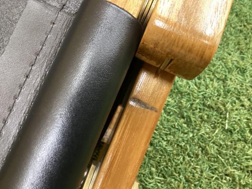 8A GAREGE アウトドアチェア ブラック Leather Chair