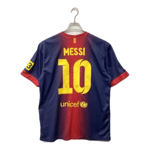 NIKE (ナイキ) 【10】リオネル・メッシ サッカーユニフォーム 478323-410 12/13 ユニフォーム ホーム 半袖 レプリカ SIZE L レッド×ネイビー