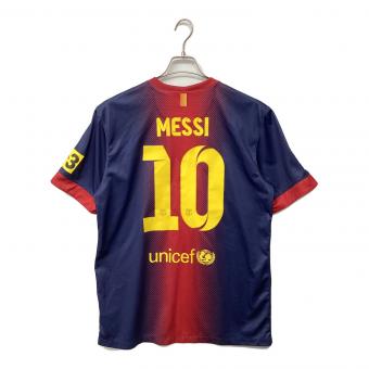 NIKE (ナイキ) 【10】リオネル・メッシ サッカーユニフォーム 478323-410 12/13 ユニフォーム ホーム 半袖 レプリカ SIZE L レッド×ネイビー