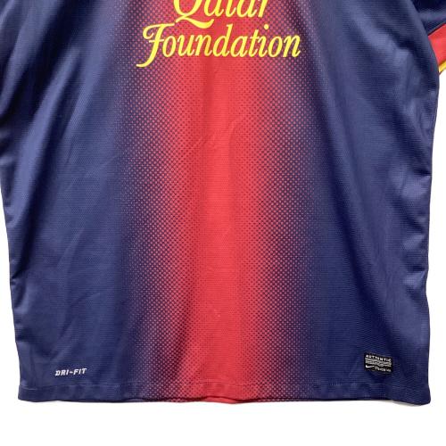 NIKE (ナイキ) 【10】リオネル・メッシ サッカーユニフォーム 478323-410 12/13 ユニフォーム ホーム 半袖 レプリカ SIZE L レッド×ネイビー