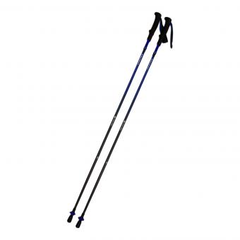 BLACK DIAMOND (ブラックダイヤモンド) トレッキングポール 替えバスケット付 120cm ブラック×ブルー ディスタンスカーボンZ