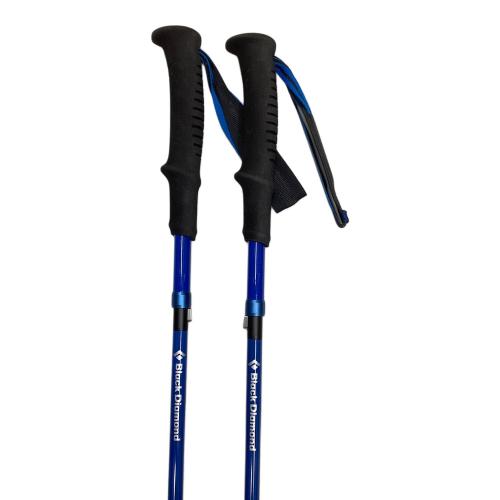 BLACK DIAMOND (ブラックダイヤモンド) トレッキングポール 替えバスケット付 120cm ブラック×ブルー ディスタンスカーボンZ