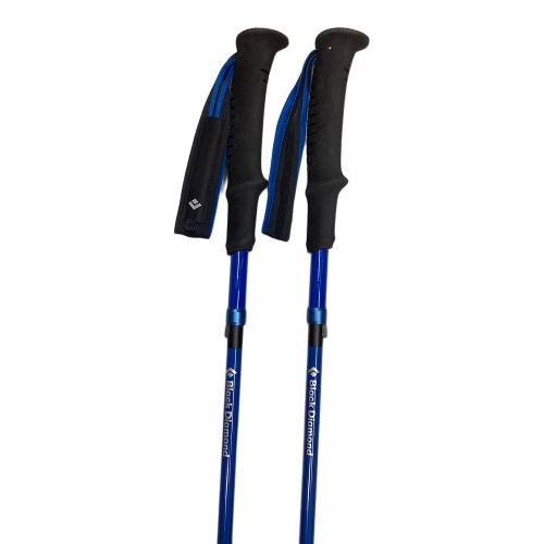 BLACK DIAMOND (ブラックダイヤモンド) トレッキングポール 替えバスケット付 120cm ブラック×ブルー ディスタンスカーボンZ