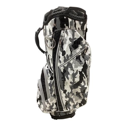 OUUL (オウル) キャディバッグ カモ ブラック×ホワイト アリゲーター