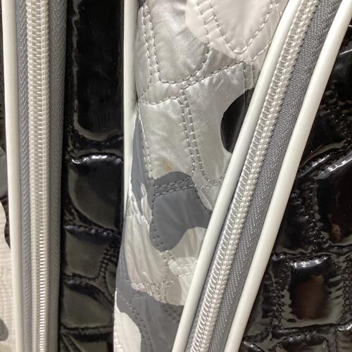 OUUL (オウル) キャディバッグ カモ ブラック×ホワイト アリゲーター