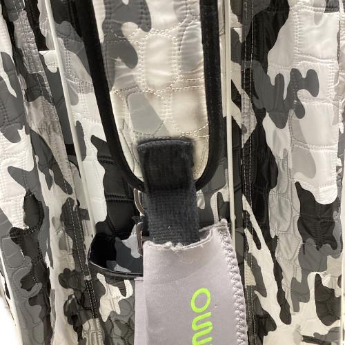 OUUL (オウル) キャディバッグ カモ ブラック×ホワイト アリゲーター