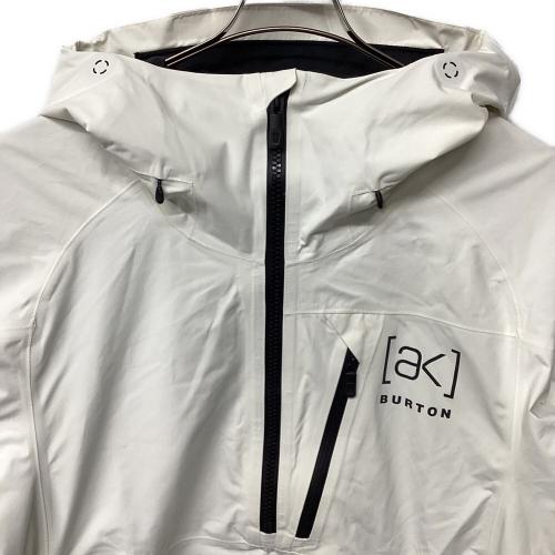 [ak]BURTON (バートン) ゴアテックス ベロシティ アノラック スノーボードウェア(ジャケット) 2022年モデル メンズ SIZE L ホワイト