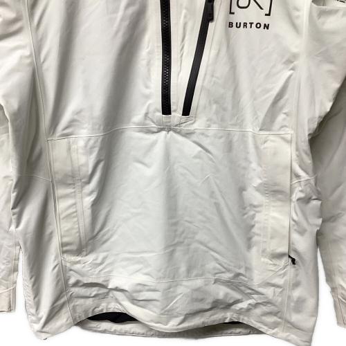 [ak]BURTON (バートン) ゴアテックス ベロシティ アノラック スノーボードウェア(ジャケット) 2022年モデル メンズ SIZE L ホワイト