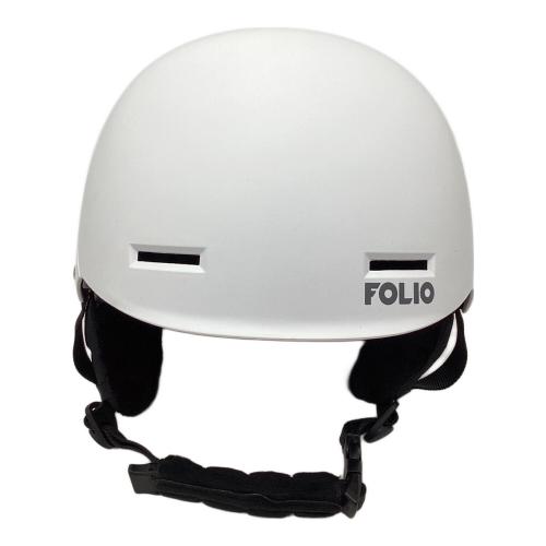 FOLIO ヘルメット FO YL189 ゴーグルバンド跡有 ホワイト 25-26モデル ユニセックス SIZE M (55-58cm)