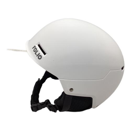 FOLIO ヘルメット FO YL189 ゴーグルバンド跡有 ホワイト 25-26モデル ユニセックス SIZE M (55-58cm)