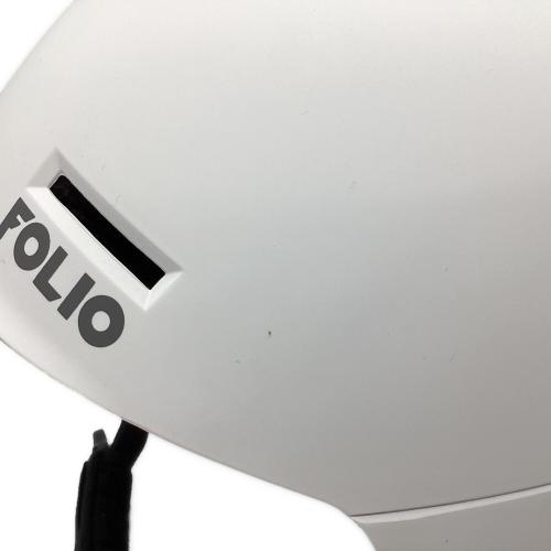 FOLIO ヘルメット FO YL189 ゴーグルバンド跡有 ホワイト 25-26モデル ユニセックス SIZE M (55-58cm)