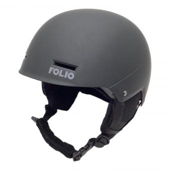 FOLIO ヘルメット FO YL189 ゴーグルバンド跡有・ブラック 25-26モデル ユニセックス SIZE M （55-58cm）