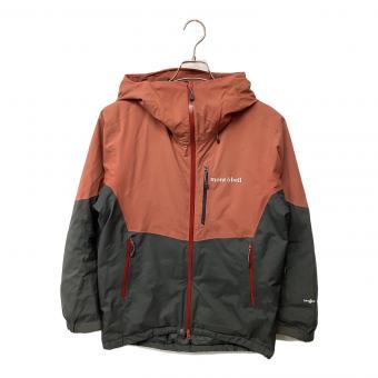 mont-bell (モンベル) パウダーホップ パーカ スノーボードウェア(ジャケット) 1102502 メンズ SIZE S オレンジ×グレー