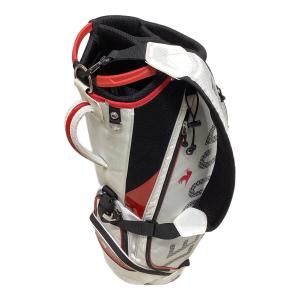 le coq sportif (ルコックスポルティフ) キャディバッグ 9.5型 ホワイト×ブラック