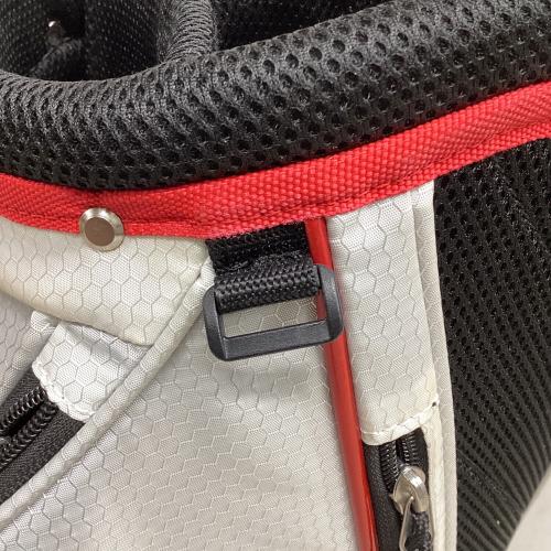 le coq sportif (ルコックスポルティフ) キャディバッグ 9.5型 ホワイト×ブラック