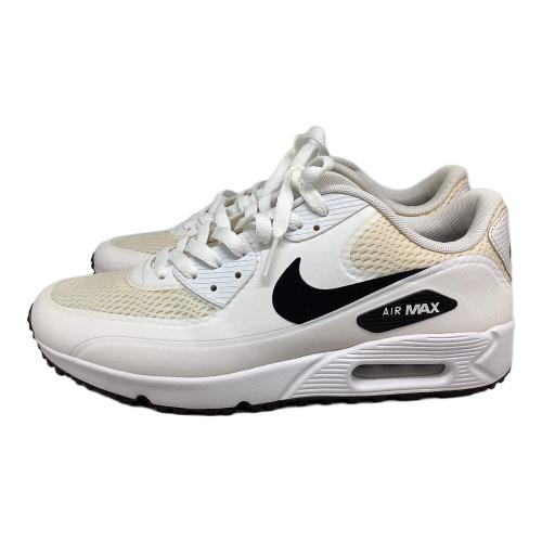 NIKE (ナイキ) ゴルフシューズ CU9978-101 エアマックス 90G メンズ SIZE 27cm ホワイト×ブラック