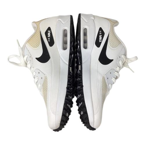 NIKE (ナイキ) ゴルフシューズ CU9978-101 エアマックス 90G メンズ SIZE 27cm ホワイト×ブラック