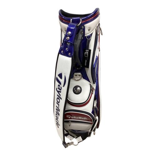 TaylorMade (テーラーメイド) キャディバッグ カバー付 TB648 ホワイト×ネイビー オーステック キャディバッグ