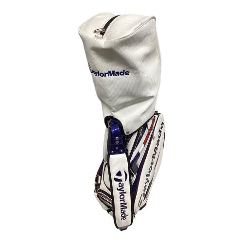 TaylorMade (テーラーメイド) キャディバッグ カバー付 TB648 ホワイト×ネイビー オーステック キャディバッグ