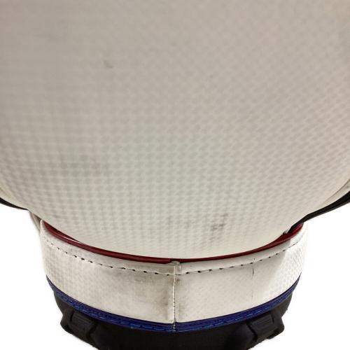 TaylorMade (テーラーメイド) キャディバッグ カバー付 TB648 ホワイト×ネイビー オーステック キャディバッグ