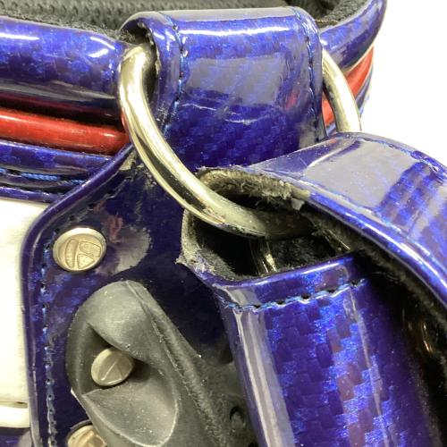 TaylorMade (テーラーメイド) キャディバッグ カバー付 TB648 ホワイト×ネイビー オーステック キャディバッグ