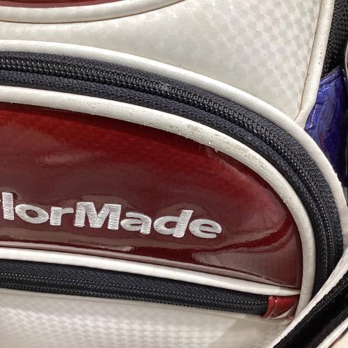 TaylorMade (テーラーメイド) キャディバッグ カバー付 TB648 ホワイト×ネイビー オーステック キャディバッグ