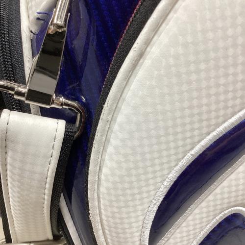 TaylorMade (テーラーメイド) キャディバッグ カバー付 TB648 ホワイト×ネイビー オーステック キャディバッグ