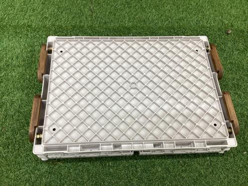 TENNESSEE (テネシー) フォールディングボックス 縦型天板テーブル システムラック（収納BOX＆テーブル）ホワイト×ブラウン