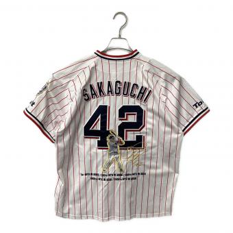 東京ヤクルトスワローズ (トウキョウヤクルトスワローズ) 坂口智隆【42】2020年 1,500本安打記念グッズ 応援グッズ タグ付 SIZE L ホワイト