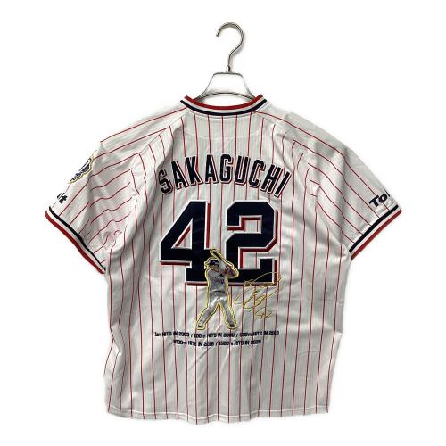 東京ヤクルトスワローズ (トウキョウヤクルトスワローズ) 坂口智隆【42】2020年 1,500本安打記念グッズ 応援グッズ タグ付 SIZE L ホワイト