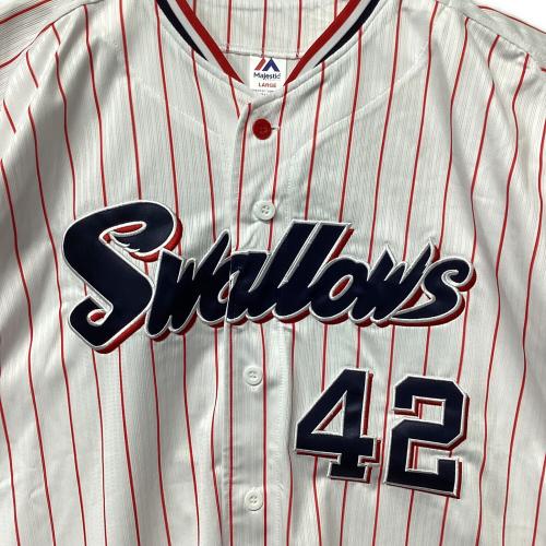 東京ヤクルトスワローズ (トウキョウヤクルトスワローズ) 坂口智隆【42】2020年 1,500本安打記念グッズ 応援グッズ タグ付 SIZE L ホワイト
