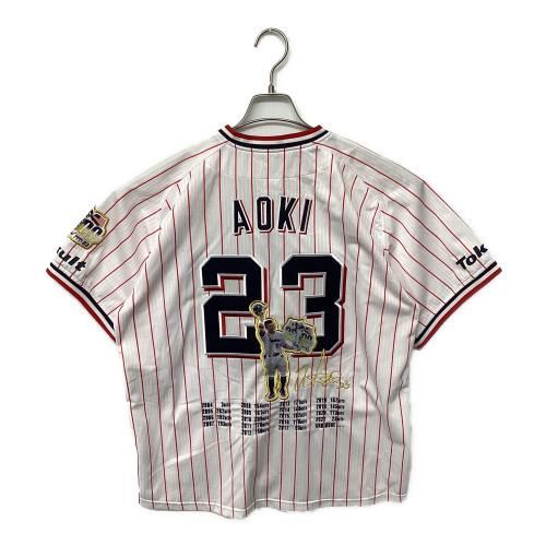 東京ヤクルトスワローズ (トウキョウヤクルトスワローズ) 青木宣親【23】2021年 日米通算2500本安打達成記念 応援グッズ タグ付 SIZE L ホワイト